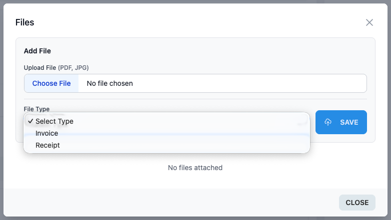 Receipts & Files (Soon)
